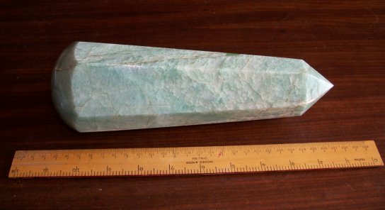 photo - huge aventurine green quartz crystal wand